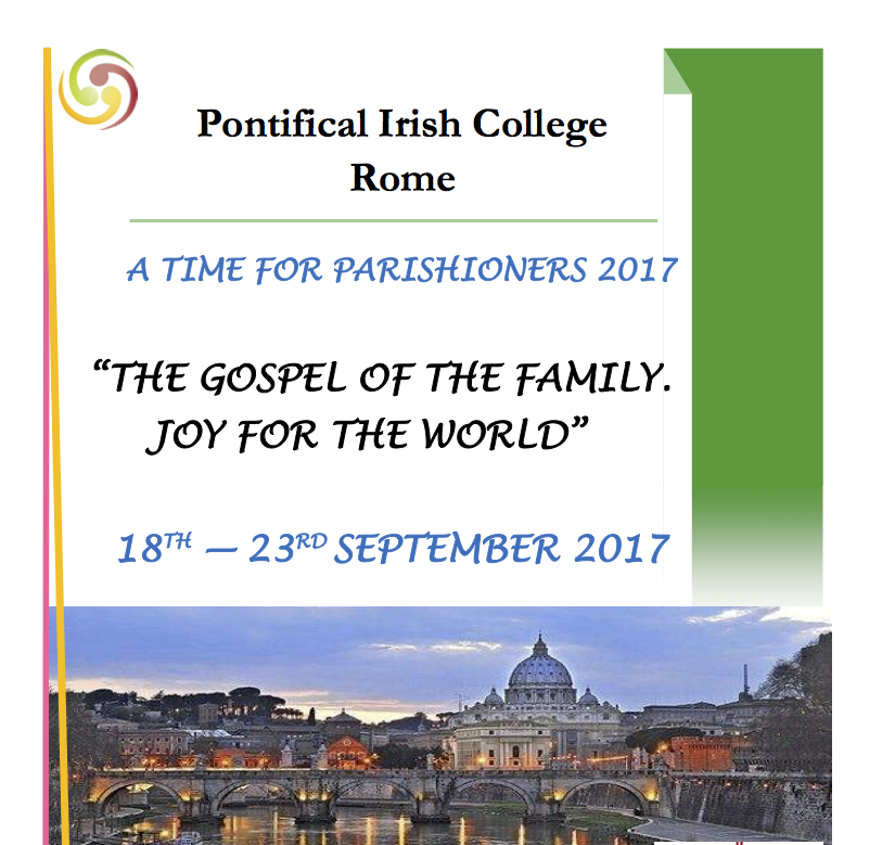 'A Time for Parishioners' - Course in the Irish College Rome - 18-23 September 2017