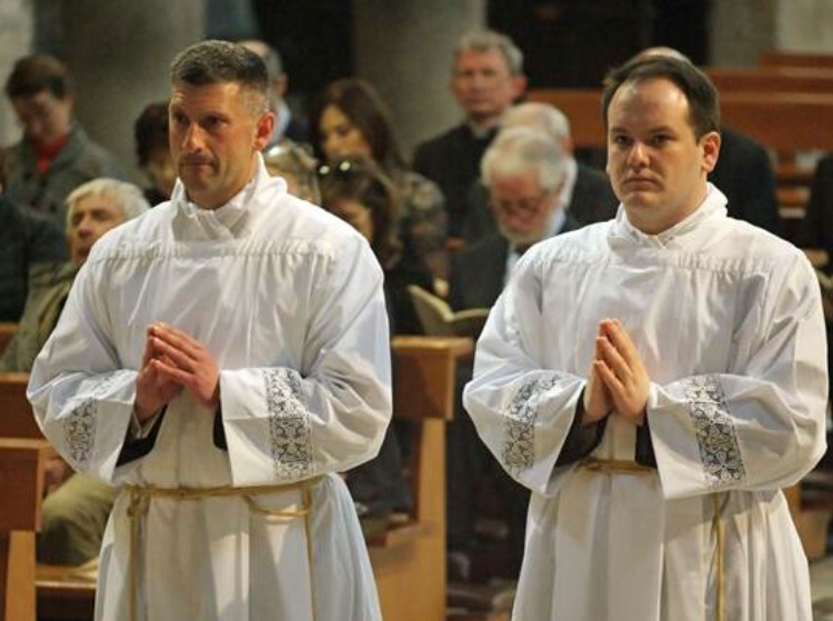 Bishop Alan McGuckian ordains two deacons in Rome - Easter Tuesday 2018