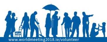Sign Up to Volunteer at World Meeting of Families 2018