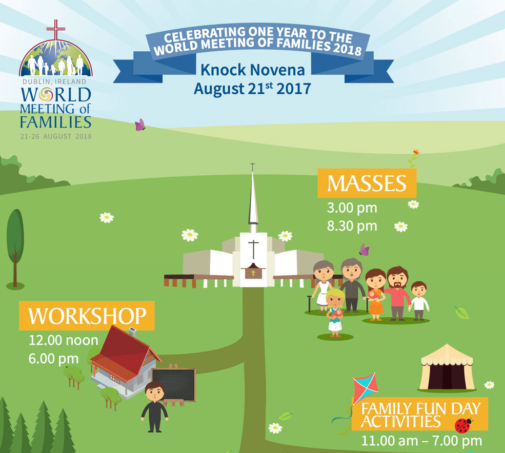 Celebrating One Year to the World Meeting of Families 2018 - Knock Shrine - 21st August 2017